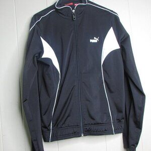 Puma Full Zip Track Jacket M Black White